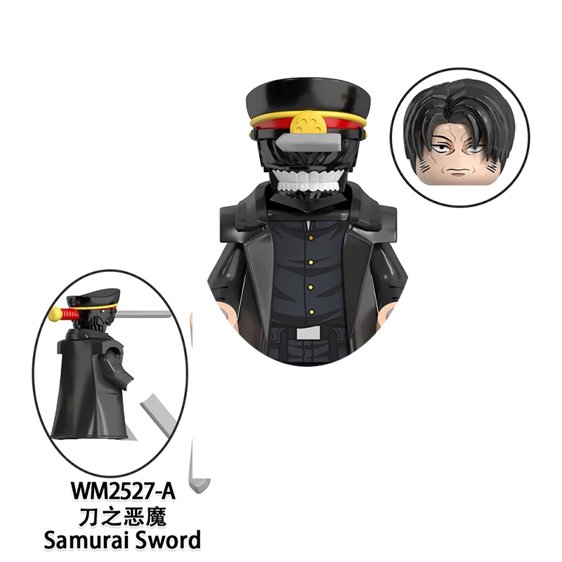 Anime Chainsaw Man Denji Mini-Bausteine Actionfiguren Attack on Titan Charaktere Bauklötze für Spielzeug Geschenke Kinder
