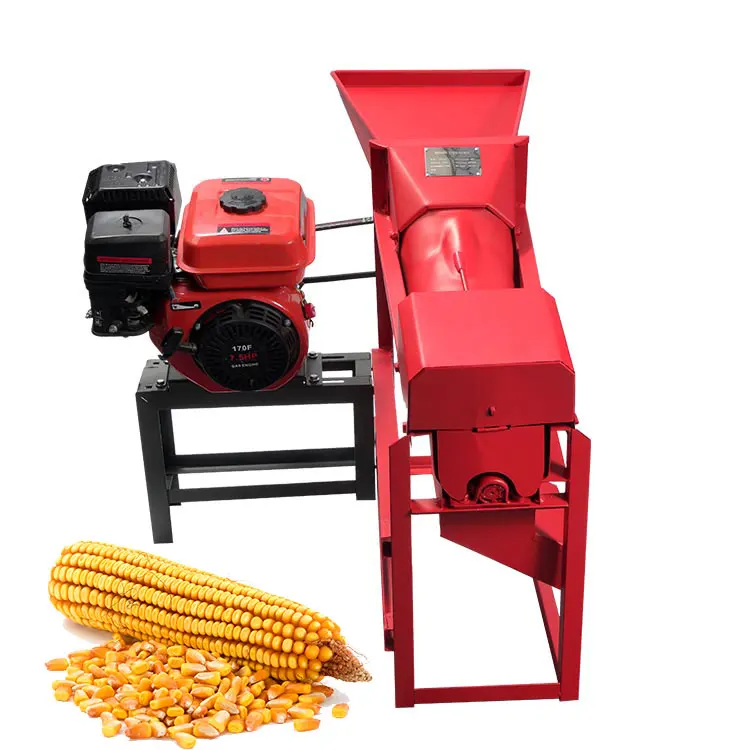 forhigh capacity corn thresher maize thresher with 7.5 HP gasoline engine