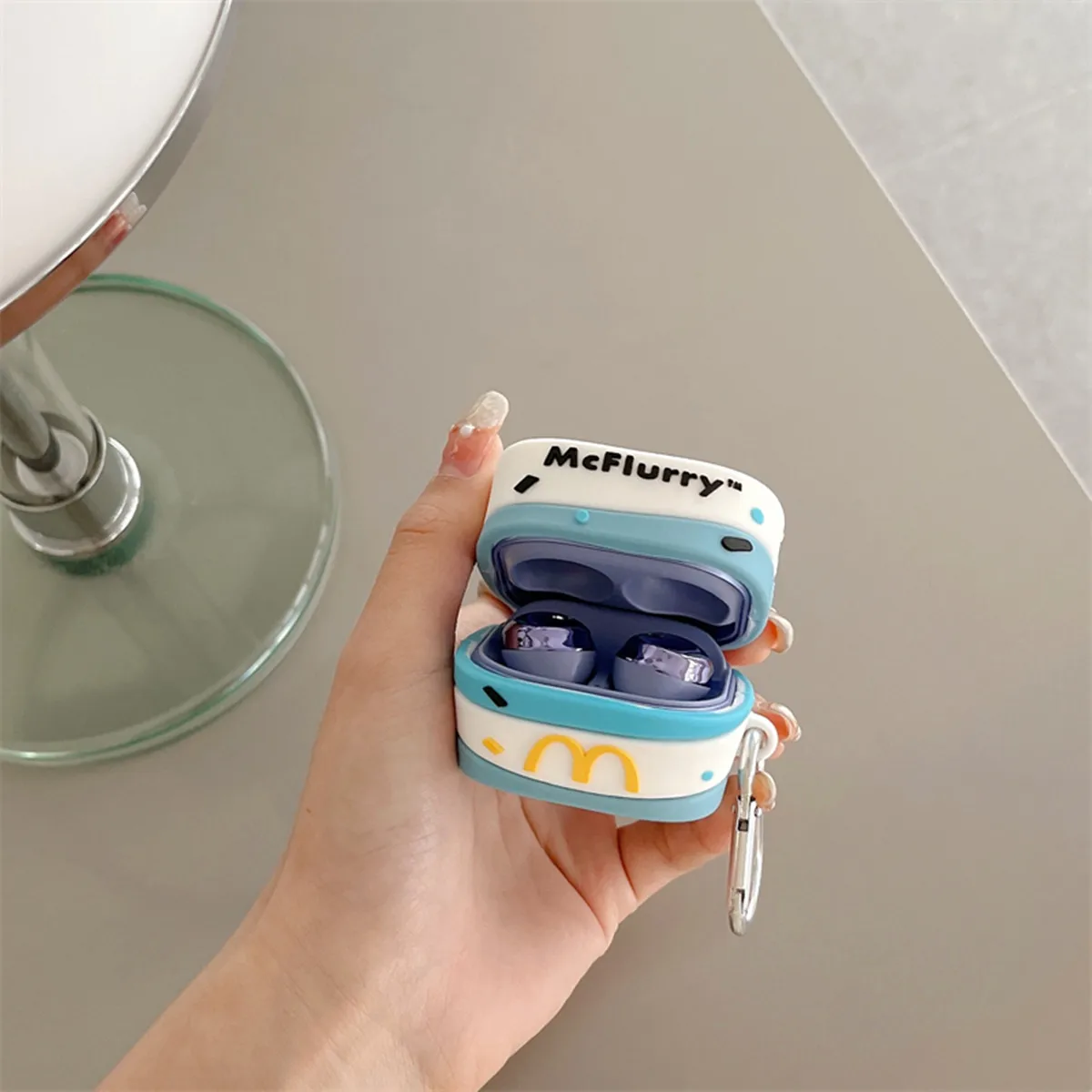 Lovely McFlurry ice cream Design high quality Silicon earphone Case for Samsung Galaxy Buds2 pro/Buds2/Buds Pro/buds Live