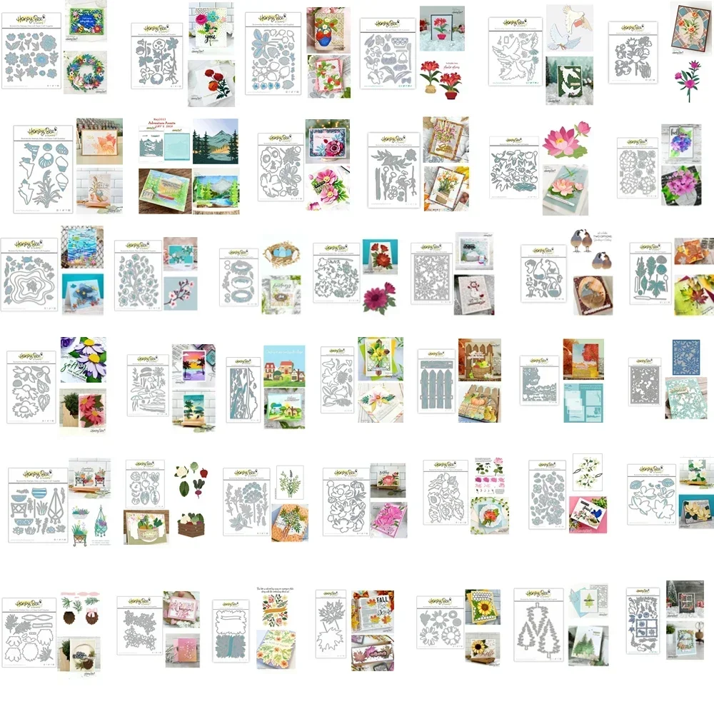 Dainty Honeybee Layers Floral Hot Foil Metal Cutting Dies Scrapbook Diary Decoration Stencil Embossing Template DIY Greeting