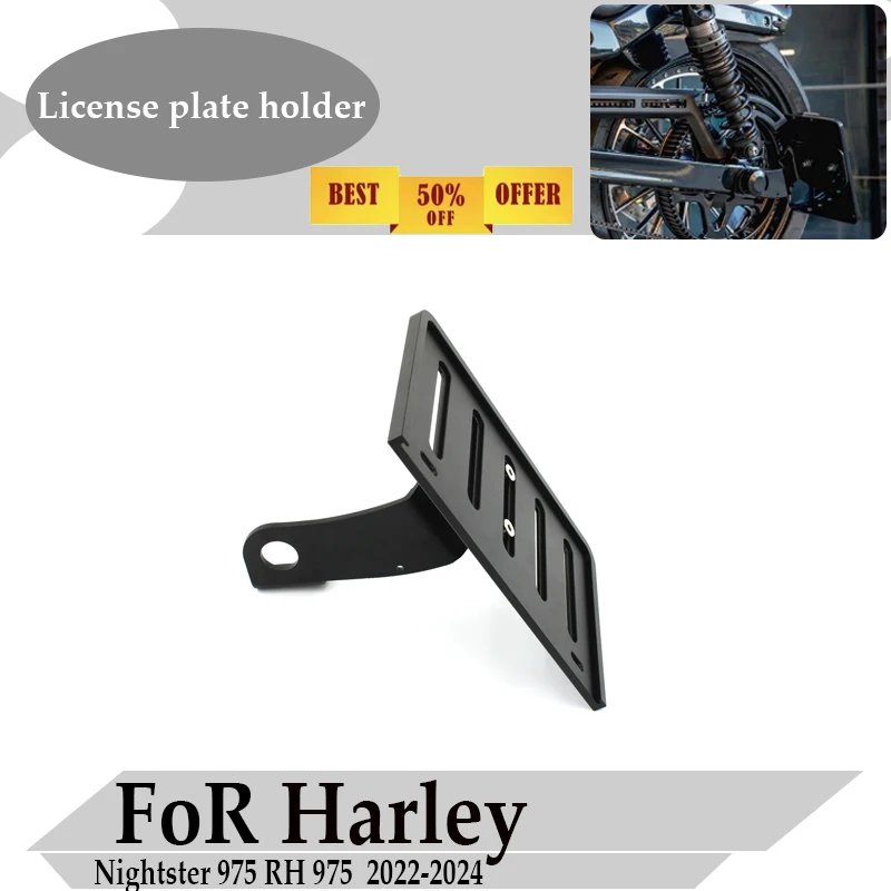 

Кронштейн для крепления номерного знака для мотоцикла Harley Nightster 975 22-UP RH975, боковое крепление, аксессуар