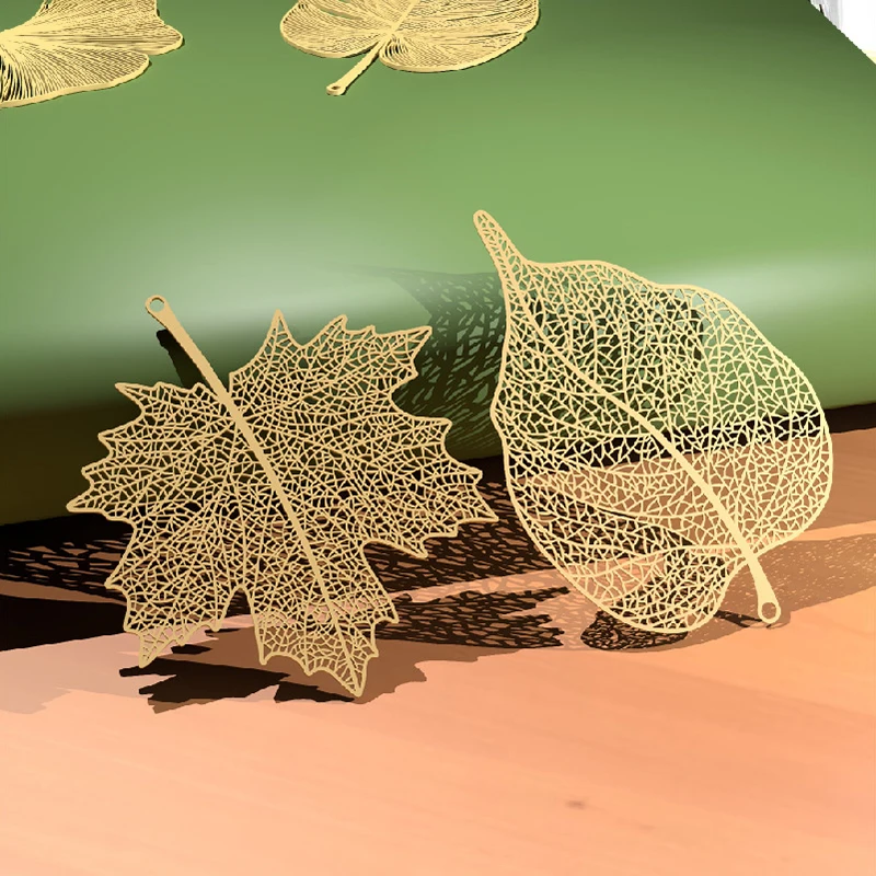 Chinese Style Handmade Hollow Book Mark Golden Flower Metal Bookmarks Reading Marker For Book Lover Gifts For Friend Collection