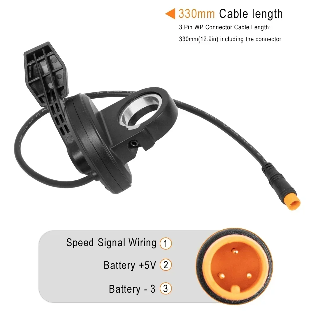 24V-72V 3Pin Waterproof WP/SM Plug 108X Thumb Throttle For E- Bike / Electric Scooter Right Hand Throttle Repairs Accessories