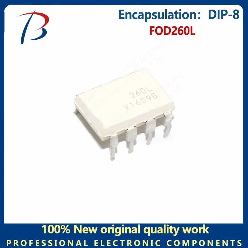 

10PCS The FOD260L package DIP-8 DC input logic gate output optical coupler optical isolator