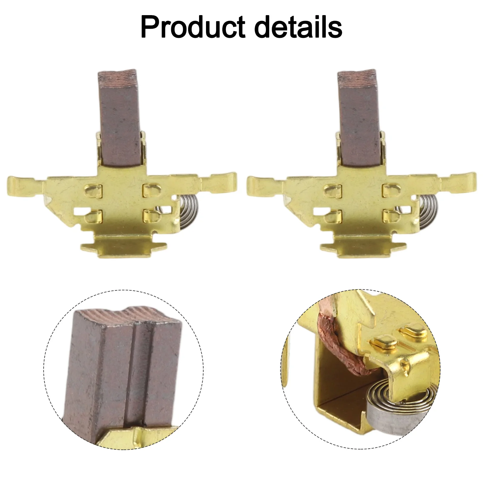 

For Replacement DCS320 DCS380 610126-00 For Tool Maintenance 2pcs Carbon Brushes For Tool Replacement Material Carbon, Metal