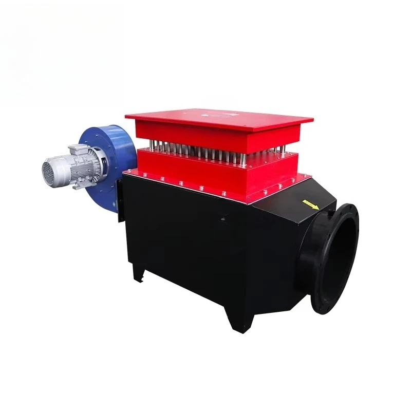 Equipment air duct heaters for heating large spaces such as warehouses and garages