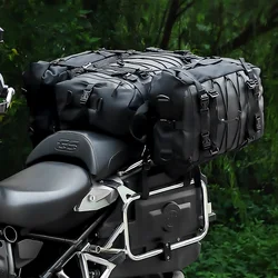 Motorcycle Back Seat Bag 10/20/30L Waterproof Multifunctional Saddle Side Luggage Bag cycling backpack Universal