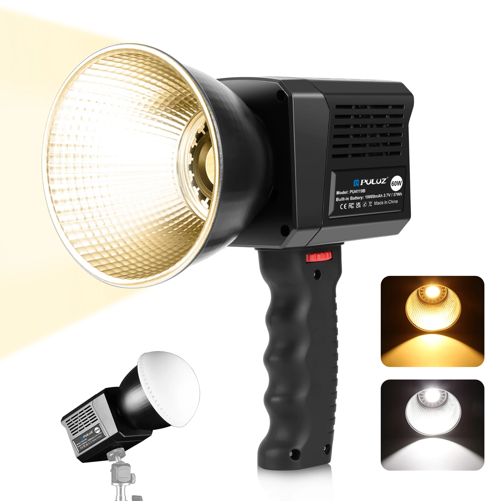 

PULUZ 60W Studio Video Light 2500K-6500K Dual Color Temperature Professional Photography Fill Light