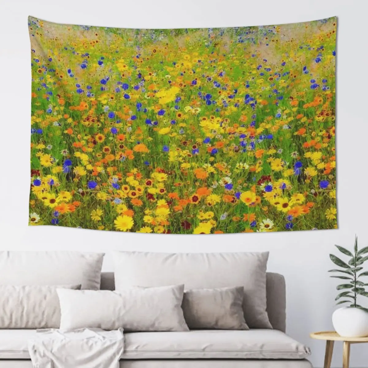 

Field of flowers by Gustav Klimt Tapestry Wallpapers Home Decor Wall Decorations Decoration Room Tapestry