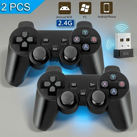 Universal 2.4G Wireless Game Controller USB Gamepad Joystick for PC Android TV Box Phone Gaming Accessories