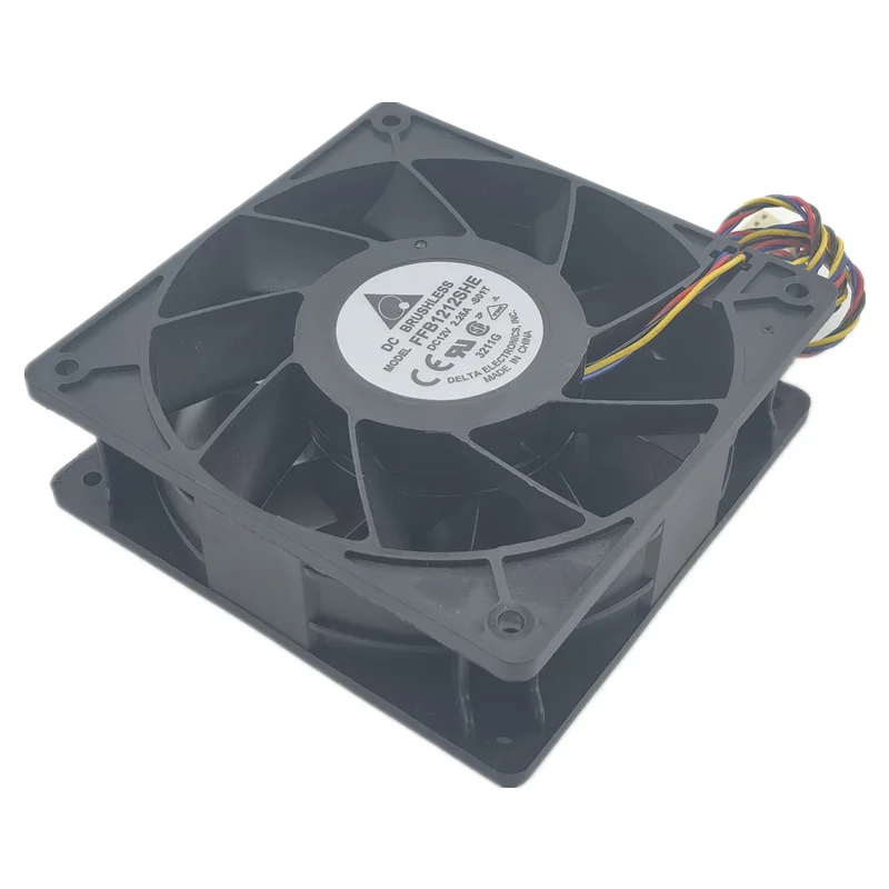New delta FFB1212SHE  DC12V 2.25A 12038 12cm violent large air volume chassis fan 120*120*38MM
