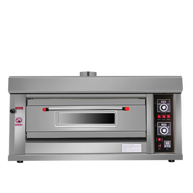 Commercial stall gas oven liquefied gas single layer double plate baking large