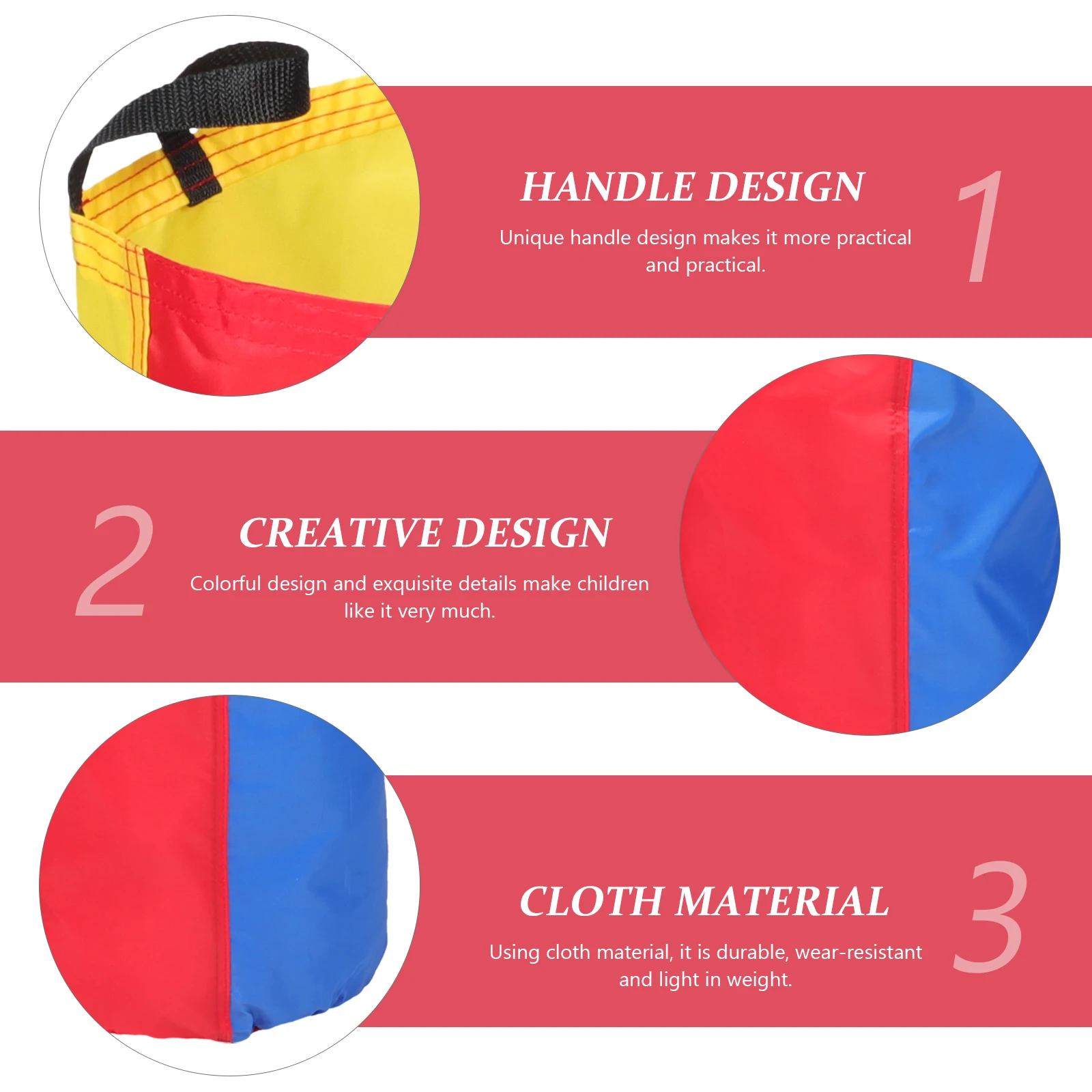 

2pcs Jumping Bag Colorful Race Sack for Kids Toddlers Outdoor Play Equipment Fun Games Cloth Parent child Interaction