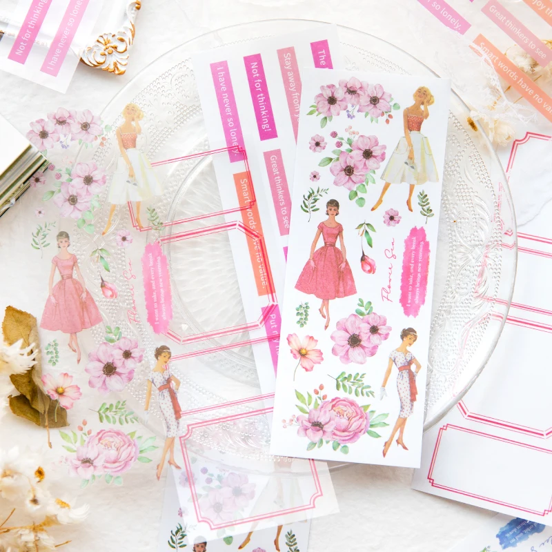 8Packs/Lot Herfst Uitje Serie Retro Decoratieve Sticker