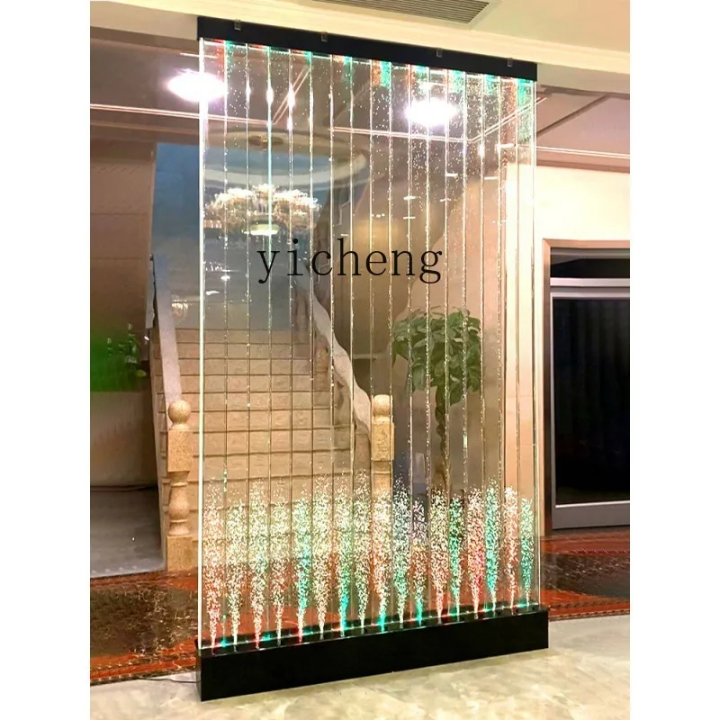 

Customized living room partition bathroom partition organicglass artistic light luxurious curtain wall entrance partition screen
