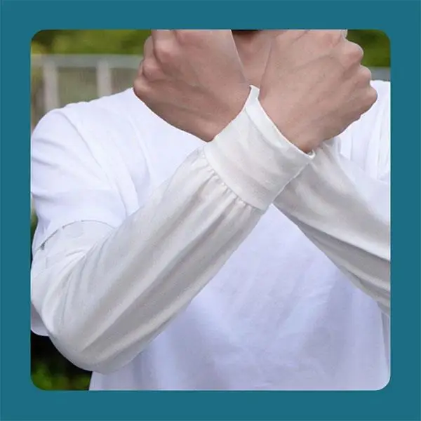 Summer Arm Sleeves Sun Uv Protection Ice Silk Sleeve Running Driving Arm Cover Men Women Loose Sleeves Sports Outdoor Arm Cuffs