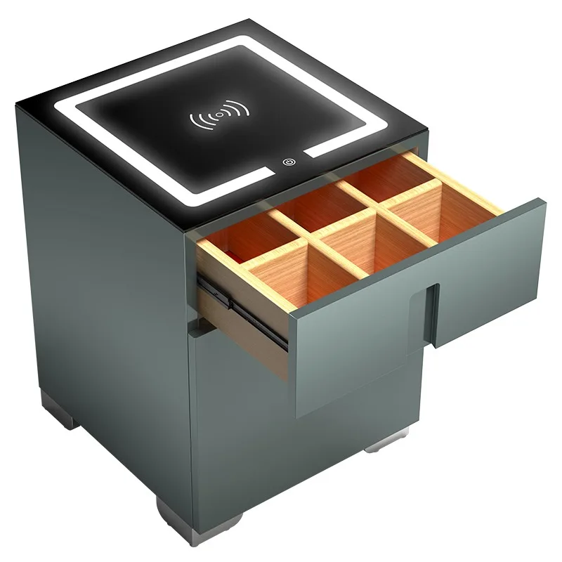 

Household cable charging bedside safe deposit box bedside invisible safe intelligent anti-theft invisible locker
