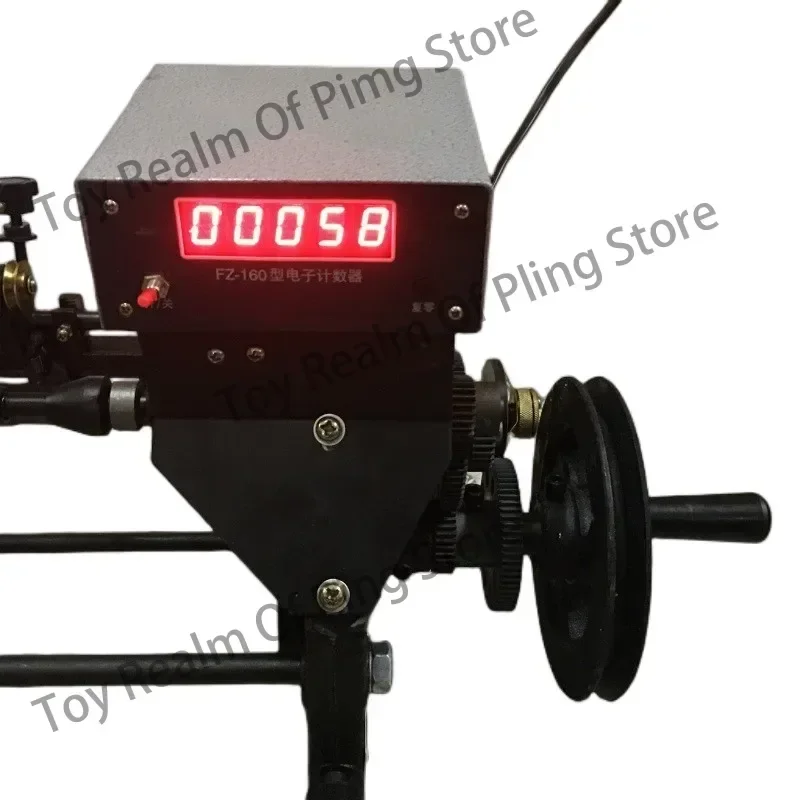 Manual shaking digital display counting winding machine transformer   can be changed to electric