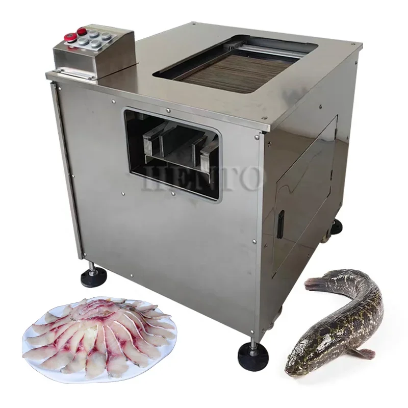 Auto Angle Cutting Fish Fillet Machine / Fish Meat Slicing Machine / Fish Oblique Slicer