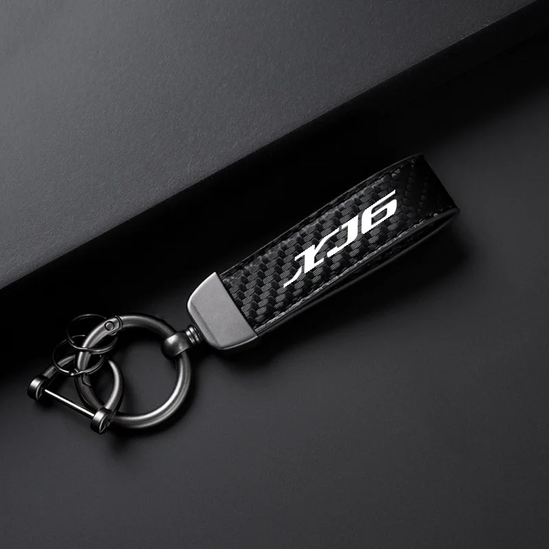 Key Ring Keys Strap High-Grade Leather Suede Keychain Keyrings Men Car Personality Motorcycle For YAMAHA XJ6 DIVERSION 2009-2015