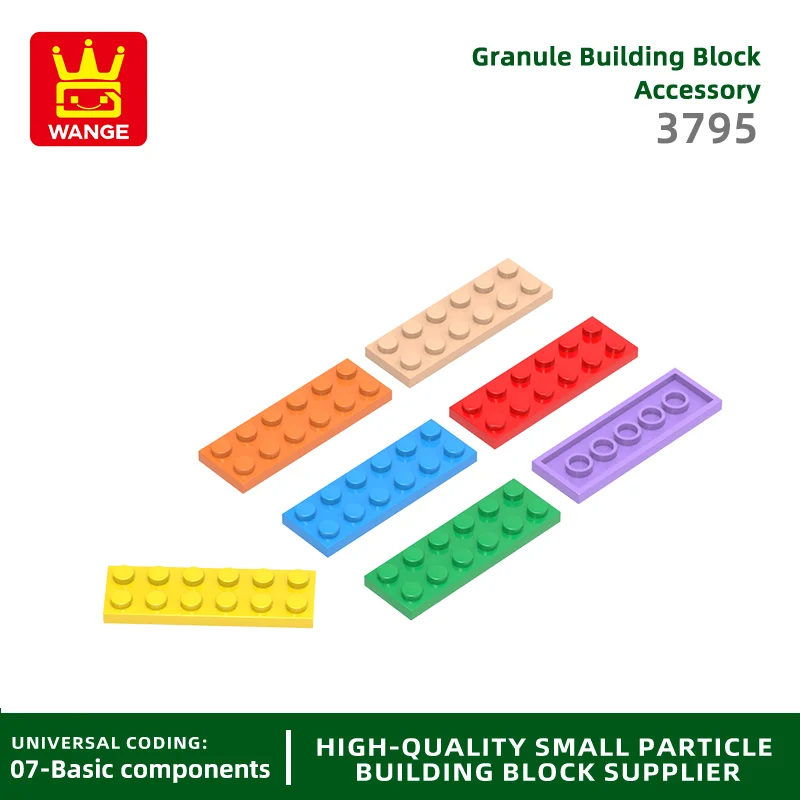 Wange 59Pcs/lot 3795 2x6 Basic Building Blocks Moc Colorful Parts Compatible with Bricks DIY Children Toys Assembly Gift Box