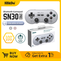 8BitDo SN30 Pro New Hall Wireless Bluetooth Gamepad with Hall Effect for Switch, PC, Windows 10, 11, Steam Deck, Android, macOS