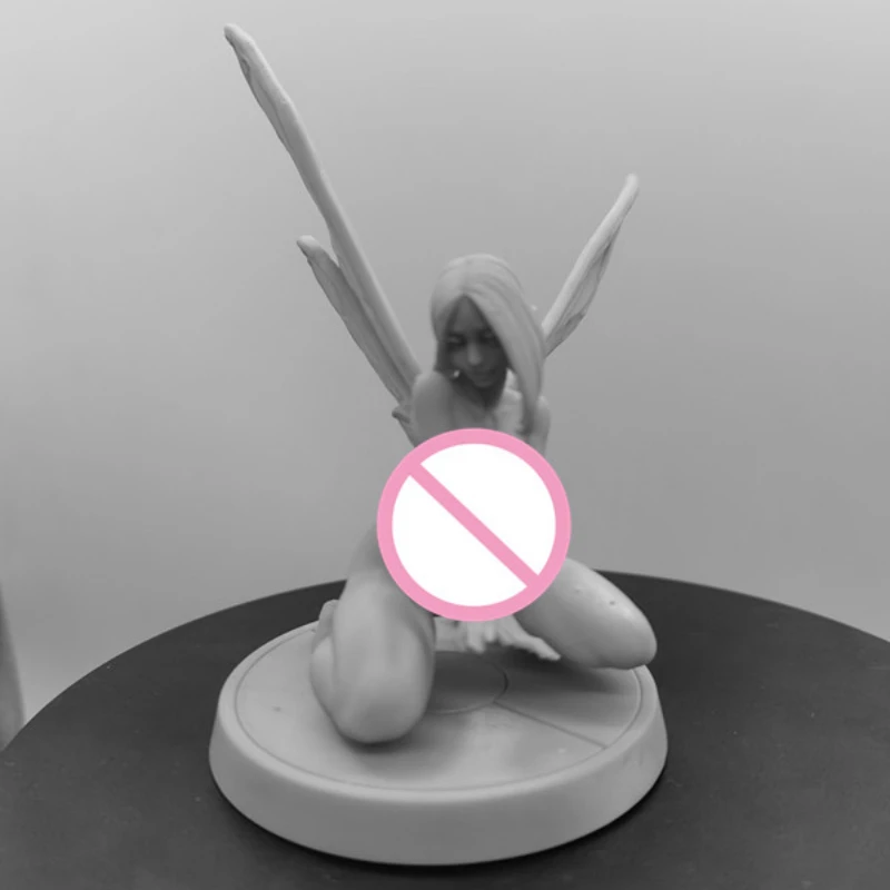 Hars Figuur Minis Diy Gevleugelde Meisje 1/24 Scale Gemonteerd Model Kit Ongemonteerd Diorama En Ongeverfd Beeldjes Speelgoed