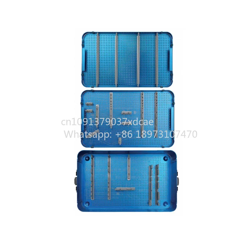 2026 NEW Azicon's Humeral Intramedullary Nail Instrument Container Box . Sterilization Tray Anodized Metal Disinfection Case