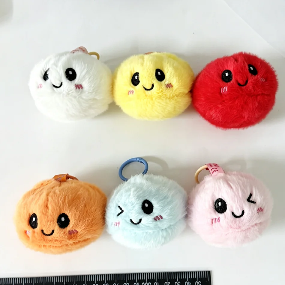 Cartoon Dumpling Squishy Plush Keychain Blind Box Soft Stress Relief Creative Fidget Toys Bag Accessory Decorate Kids Gifts