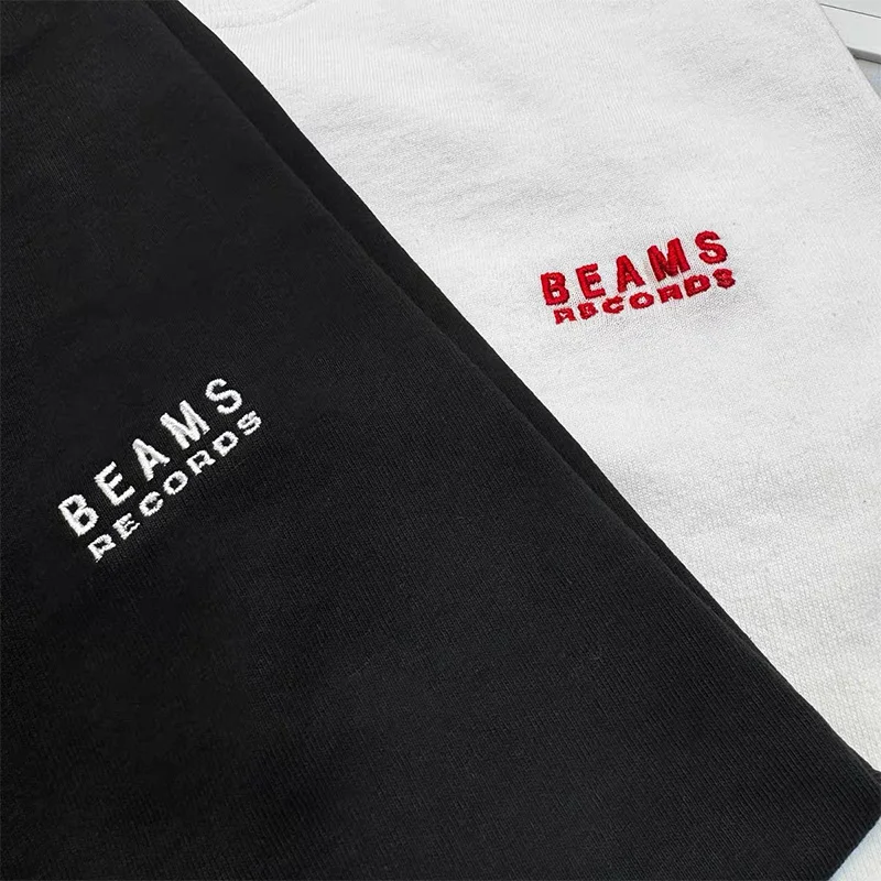 Camiseta de algodón de alta calidad de exportación japonesa 25ss, camisetas con Logo bordado, camisetas holgadas de manga corta para parejas, camisetas informales con cuello redondo de verano