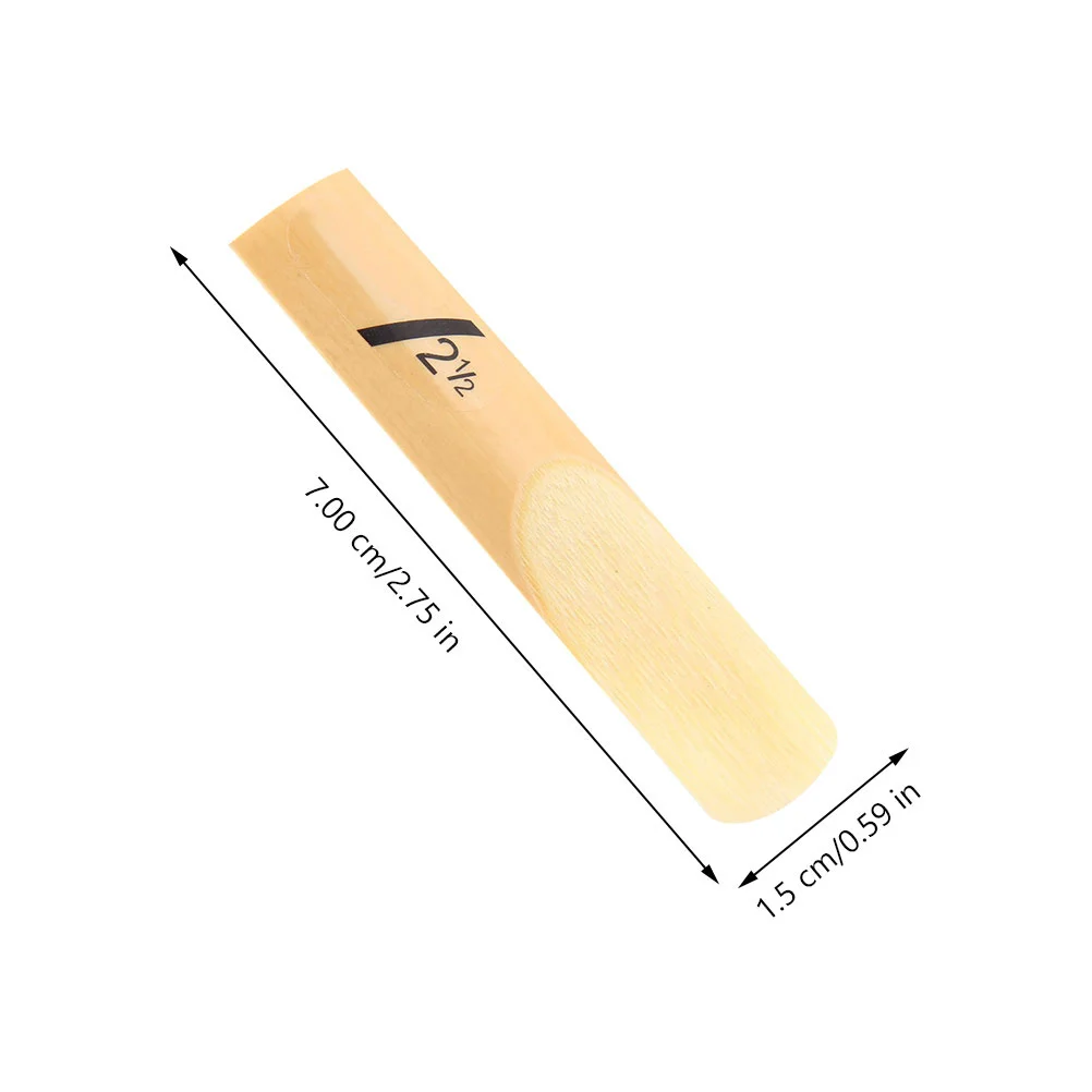 

50pcs Eb Saxophone Reeds Alto Sax Reeds 2.5 Strength Handmade Replacement For Tenor Soprano Sax Instruments Accessories Parts