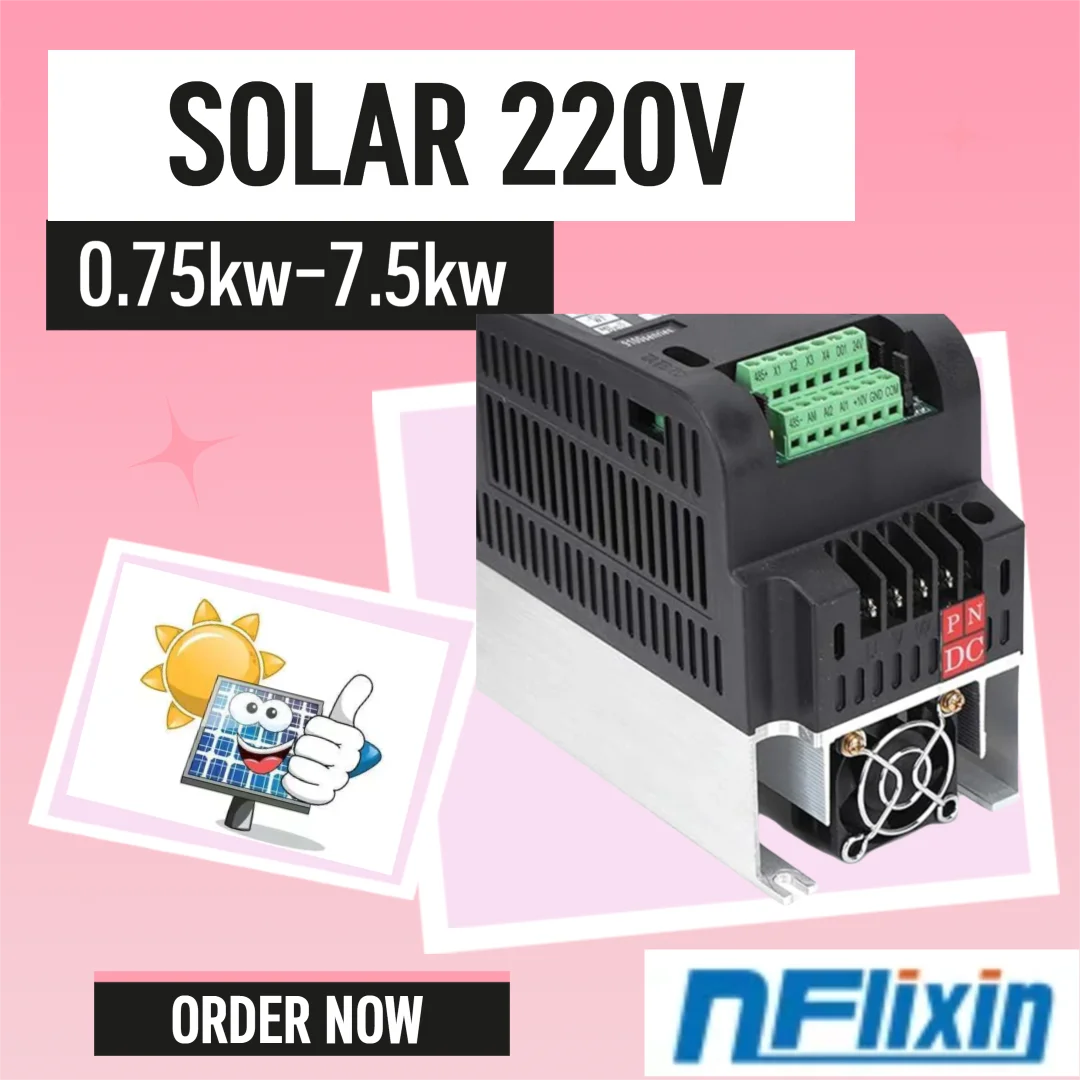 

NEW ！ PV Solar 220V 0.75KW-7.5KW Inverter, Advanced Frequency Conversion Technology, Suitable for AC Motor Drives