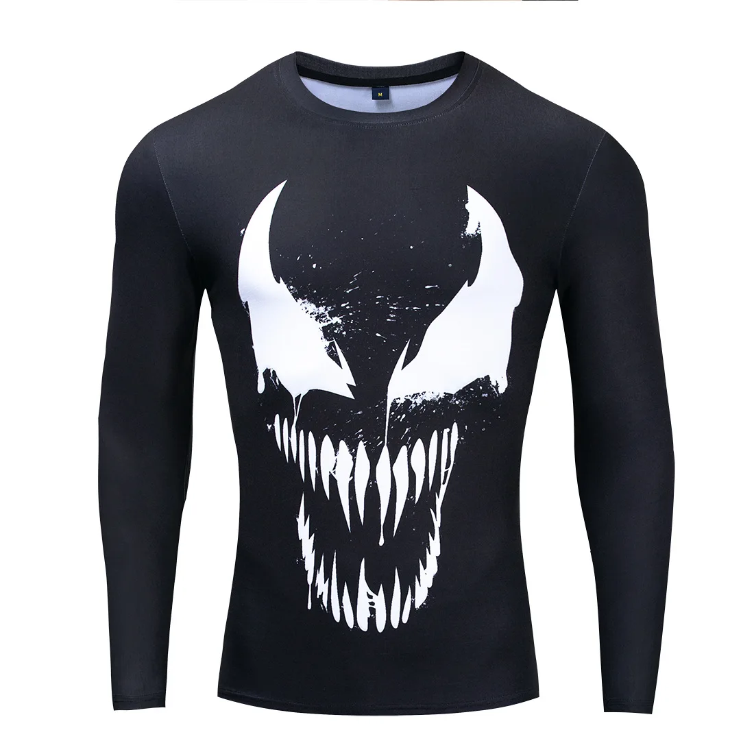 3D Print  Miniso Movie Venom  Men's Long Short Sleeve T-shirt Sports Casual Fitness Riding Outdoor Jogging Tight Dry Clothes