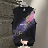 Vest Men's Sports Trend Summer New American Sleeveless Korean Version Casual Loose Vest Light Hong Kong Style Top