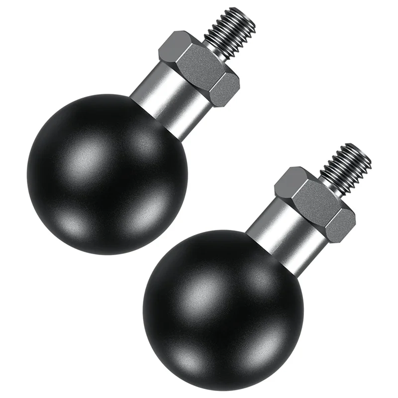

4Pcs 1Inch Ball Adapter With M6 X 1.0 Threaded Post Compatible For RAM Mounts B Size 1 Inch Ball Double Socket Arm-Y47A