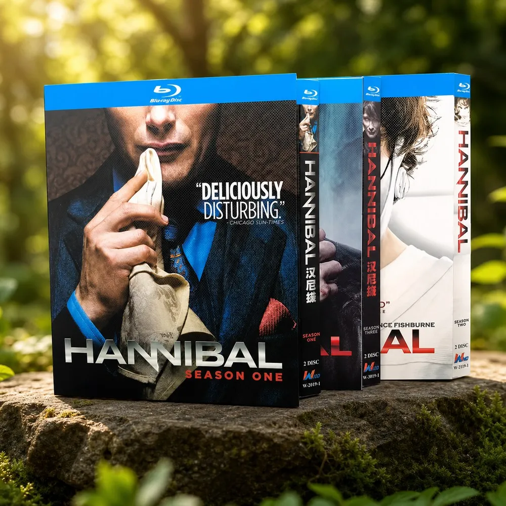 BD Blu-ray Discs High-Definition Suspense Thriller US TV Series Hannibal Seasons 1-3 Complete Unedited Edition 6-Disc Box Set
