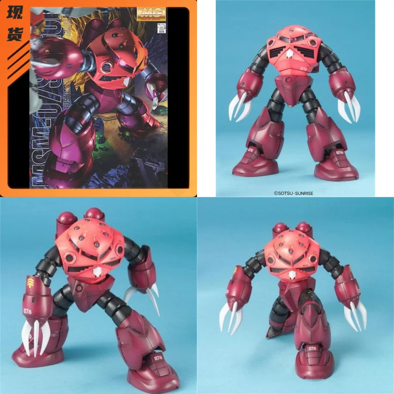 En Stock Original Bandai Mg 1/100 crabe du diable rouge Msm-07s Z'Gok Xiaya modèle d'assemblage à collectionner Anime figurine modèle jouets