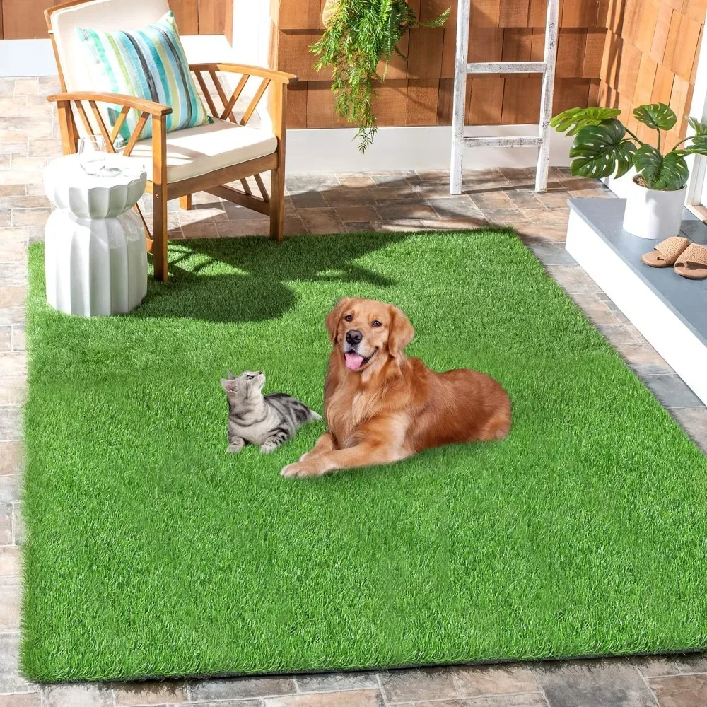 

Artificial Lawn Rug 5x8 Ft Realistic Indoor Outdoor Rug for Dogs, Fake Grass Dog Pet Turf Mat for Garden Lawn Landscape Patios