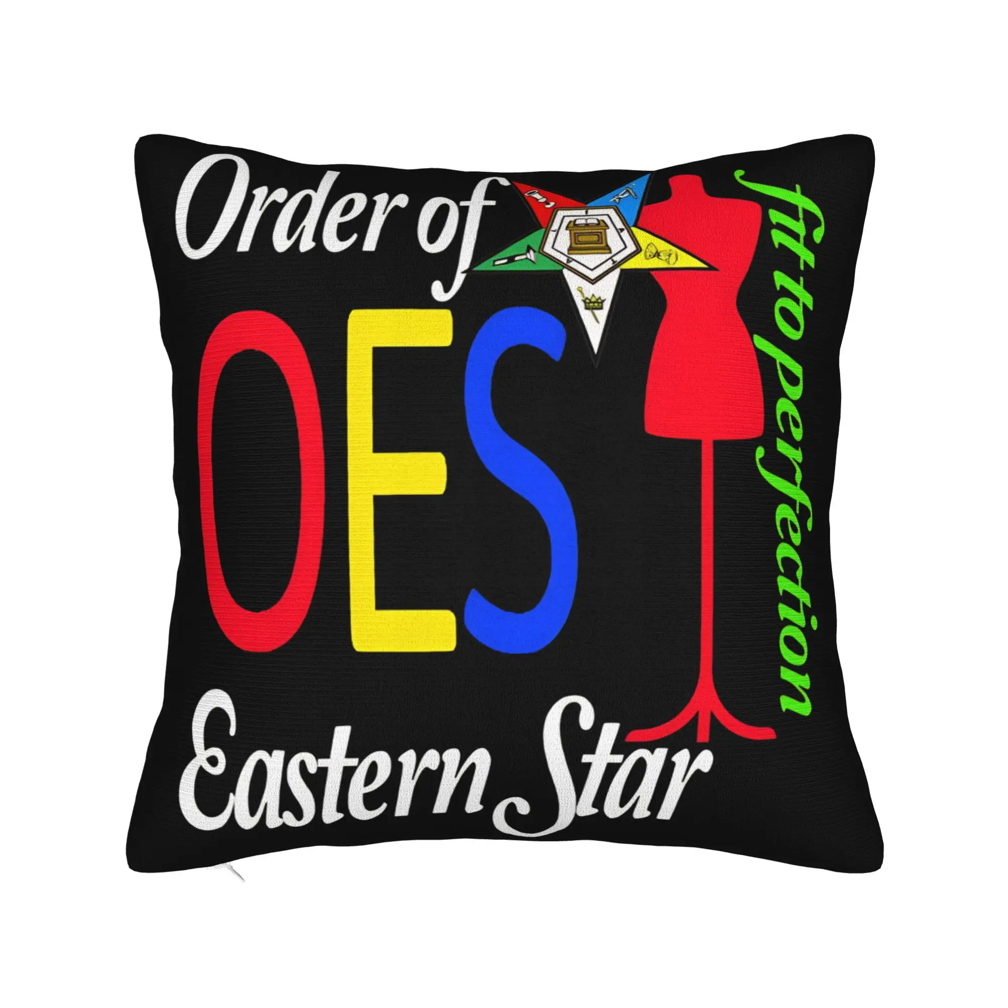 Pillow Cover OES Style Order Of The Eastern Star Logo Sistar Fit To Perfection Pillow Case For Party Home Decor Pillowcases