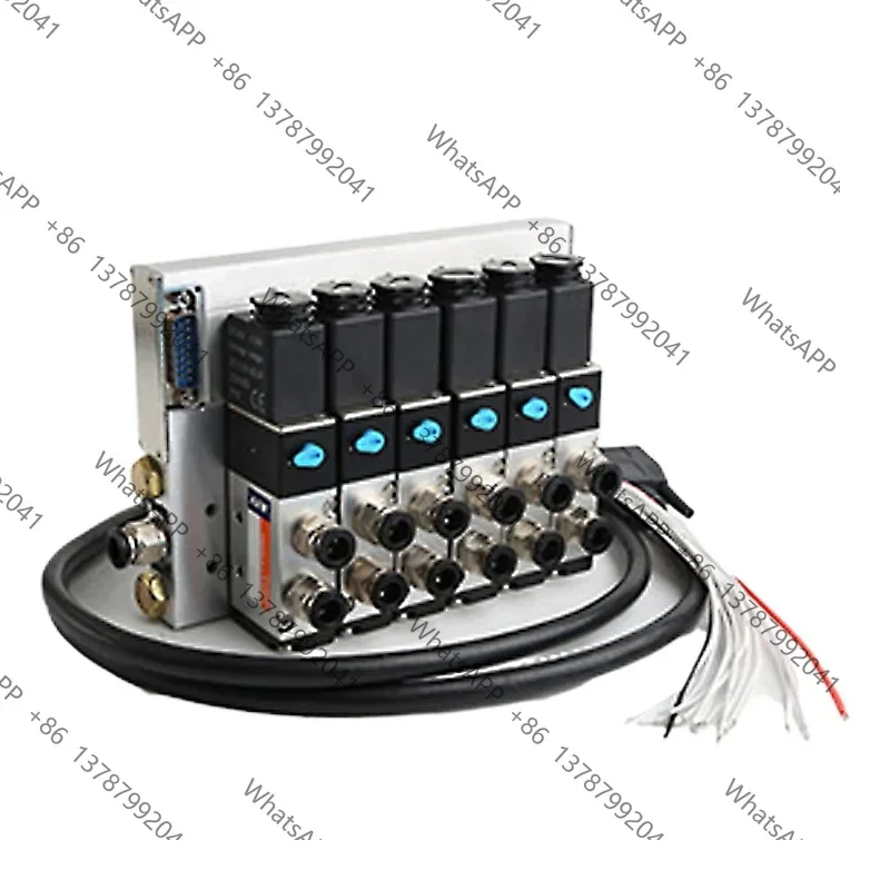 4V210‑08 DC24V Solenoid Valve Manifold Group Cylinder Control Reversing Valve Replacement Parts