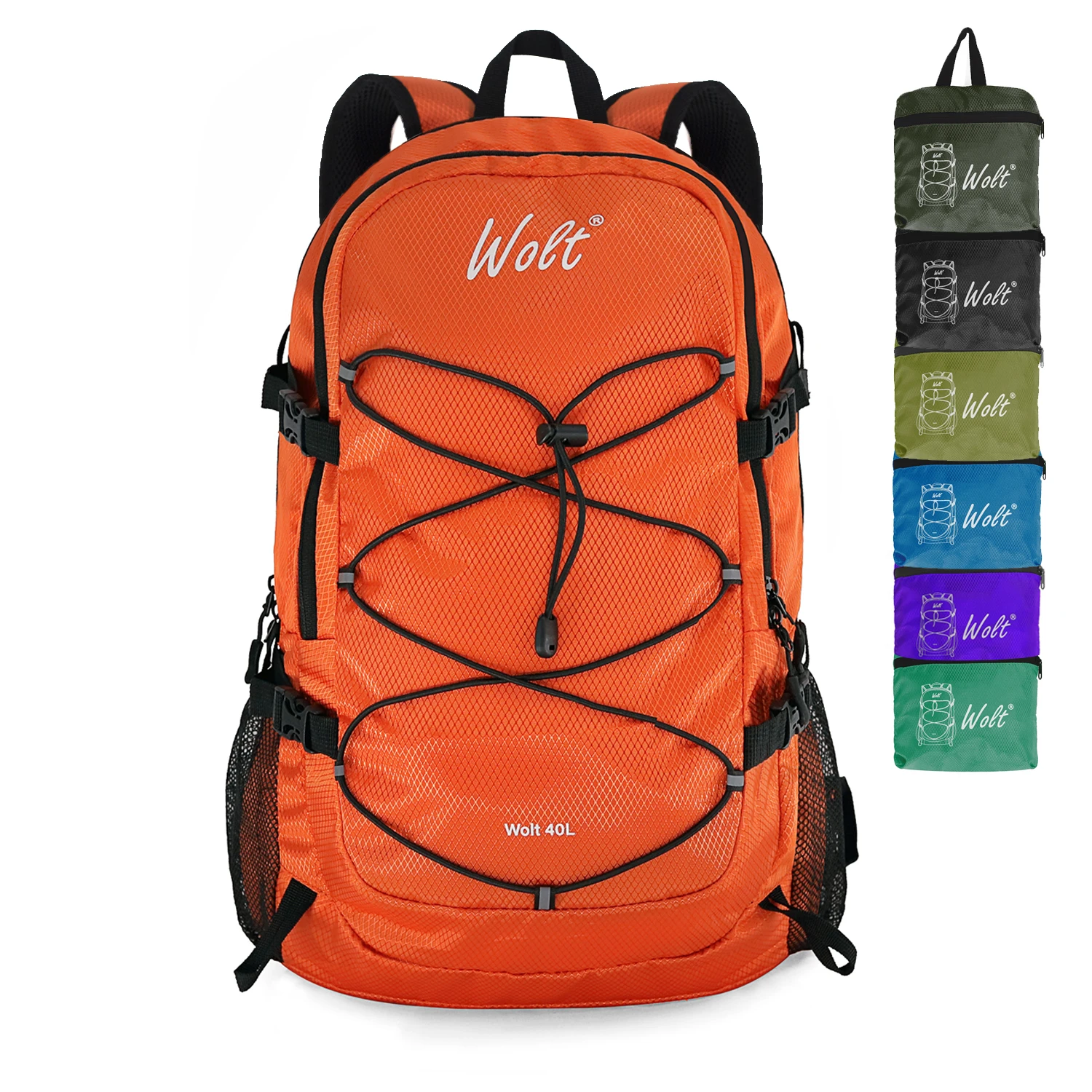 WOLT | 40L Packable Travel Backpack, Foldable Lightweight Backpack for Men Women,Waterproof Hiking Bag for Outdoor Camping