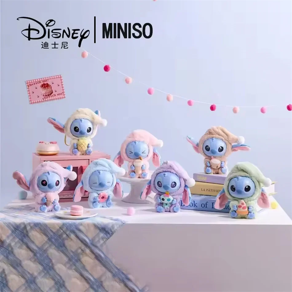 Hot Sales Stitch Blind Box Bag Eat Some Thing Before Sleep Series Vinyl Pendant Cute Doll Mystery Box Fluffy Doll Surprise Gift