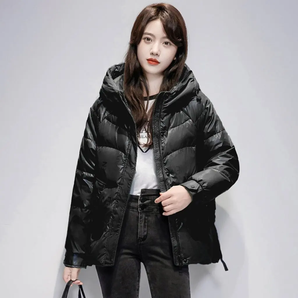 

Зимняя оптовая продажа, пуховая куртка с хлопковой подкладкой, корейский стиль, яркое лицо, не требующее стирки, плотное пальто с принтом, женская одежда Ins