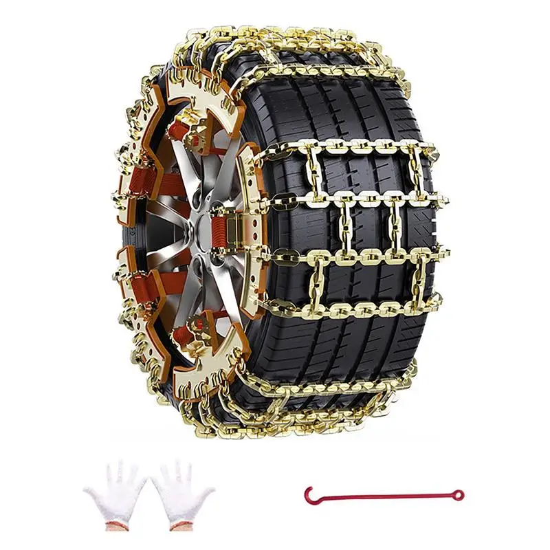 

Snow Chains For Car 6pcs/set Tire Chains For Snow And Ice Car Tyre Safety Chains For Winter Travel Emergencies For Snow Ice Mud