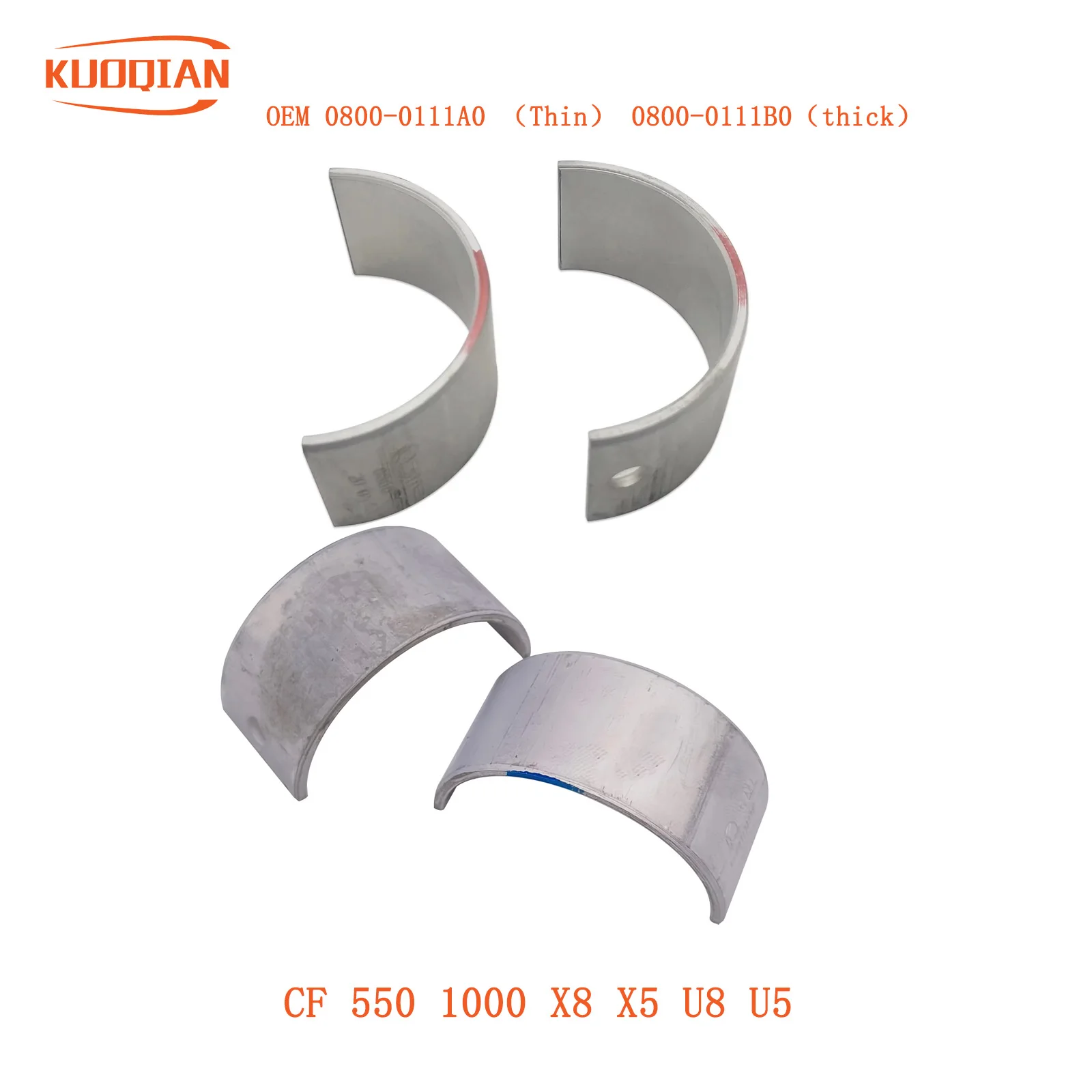 

2PC Crankshaft BEARING SLEEVE COMP for CF 800cc X8 U8 ATV UTV Engine Parts 0800-0111A0 （Thin） 0800-0111B0（thick）