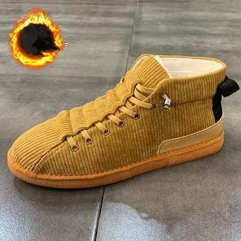 

2025 Winter insulated warm men's boots of high quality, comfortable, lightweight, casual, anti-slip and fashionable cotton shoes