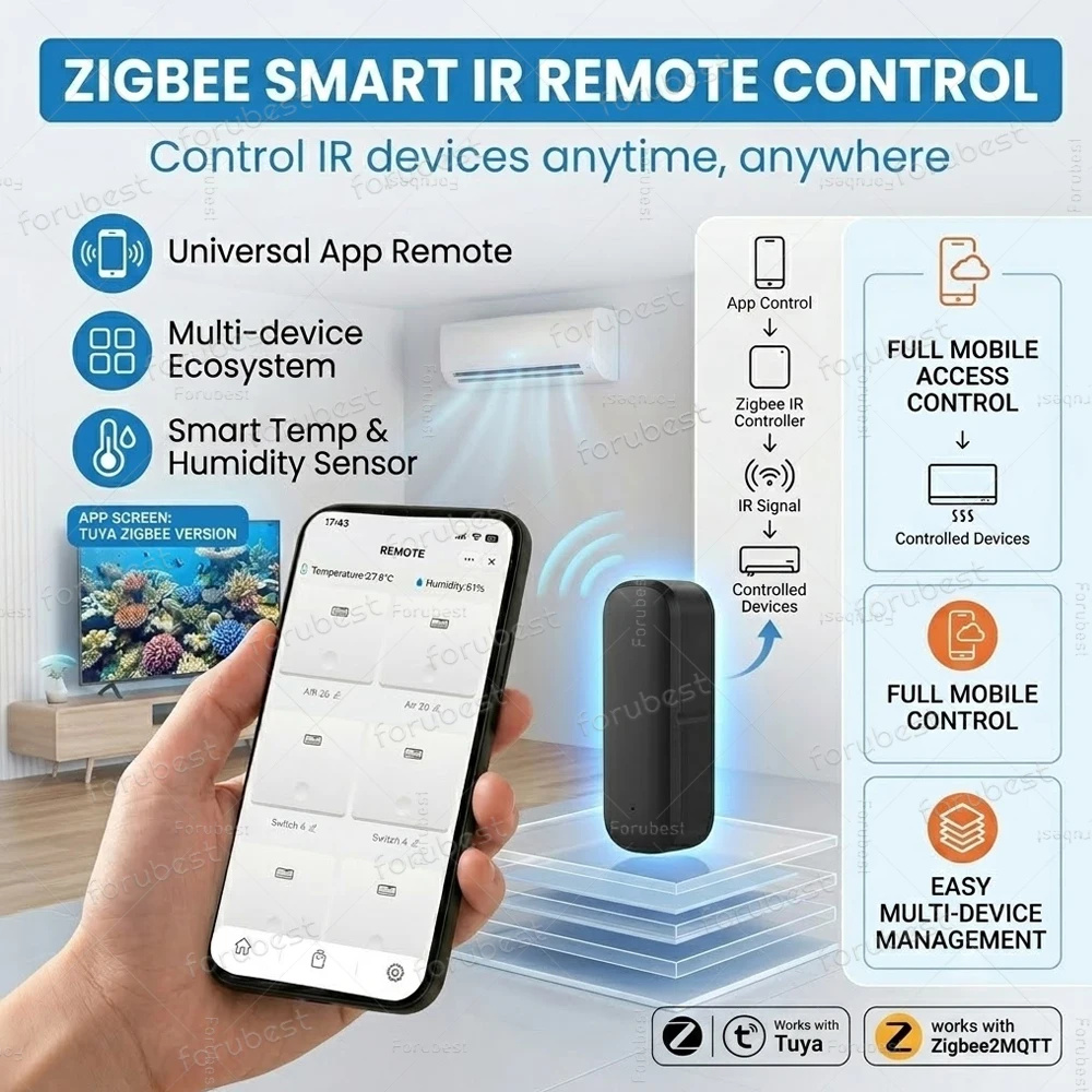 Remote IR Zigbee Pintar dengan - Ir Blaster Universal ulasan dan harga