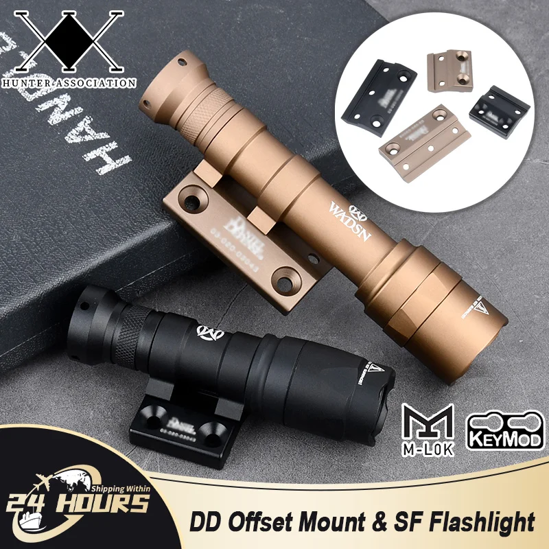 

WADSN Tactical Danie Defense DD Mount SF M300 M600 Flashlight For MLOK KEYMOD SMR Rail Metal Base Hunting Airsoft Accessories