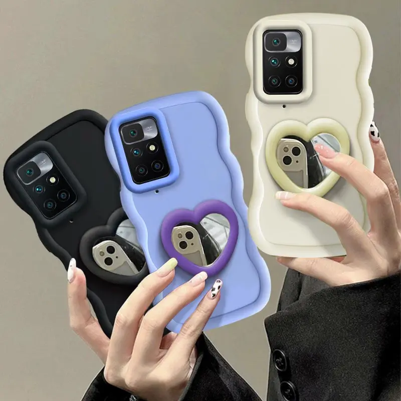 10 Prime Wellenförmige Silikon-Handyhülle für Redmi 14C 10A13C 14R 13 15C 11A 12 12C 10 10 Prime Cover