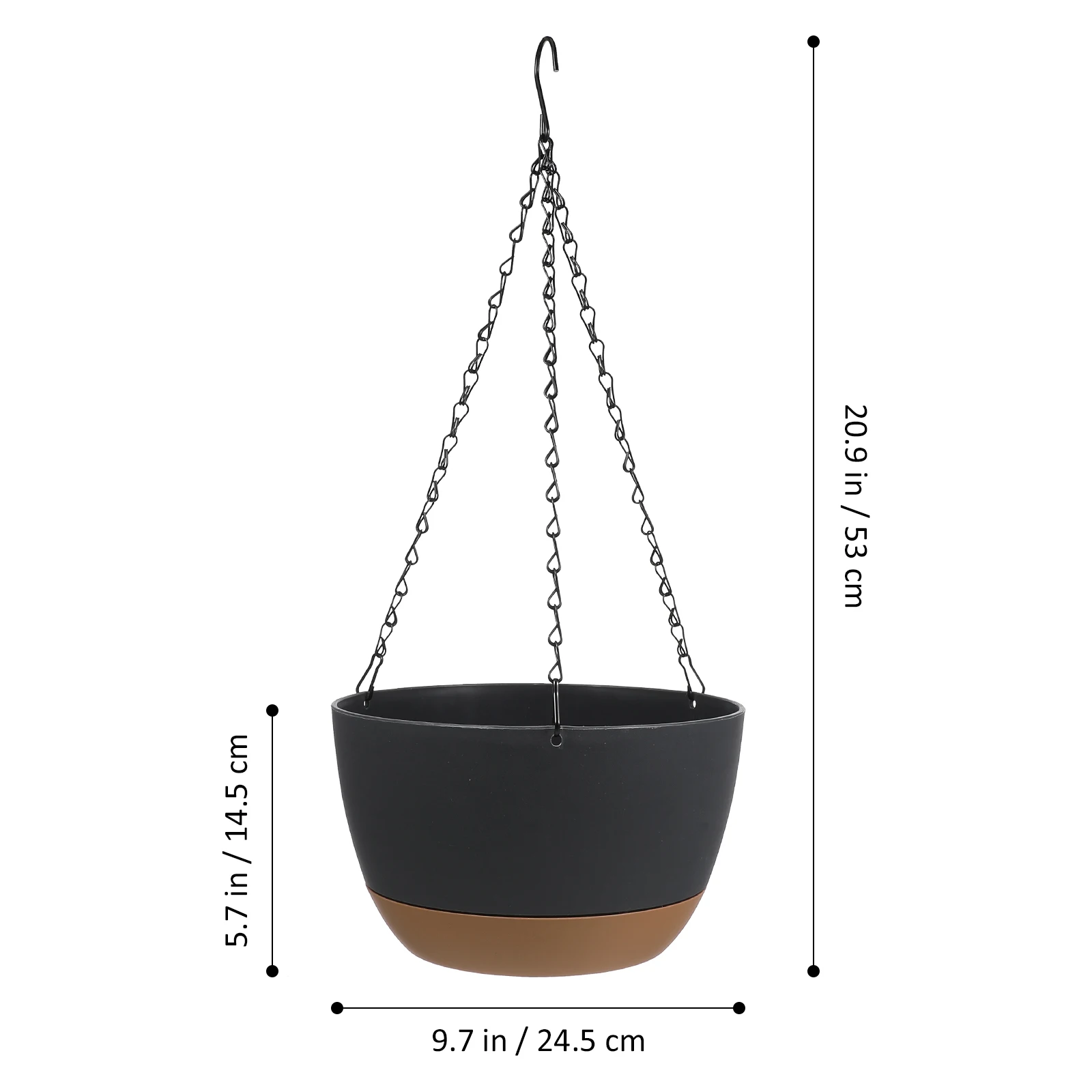 

Hanging Planters Wall Plant Holder Indoor Outdoor Sturdy Flower Baskets Space-Saving Lightweight With Water Tray For Spider